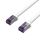 S/CONN maximum connectivity Flexline-Patchkabel cat. 6A S/FTP, hochflexibel, kurze Bauform, PIMF, 500MHz, weiß, 1,0m