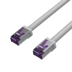 S/CONN maximum connectivity Flexline-Patchkabel cat. 6A S/FTP, hochflexibel, kurze Bauform, PIMF, 500MHz, grau, 2,0m