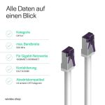 S/CONN maximum connectivity FL31-28046 Netzwerkkabel Violett, Weiß 3 m Cat6a S/FTP (S-STP)