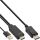 INTOS HDMI zu DisplayPort Konverter Kabel - 4K/30Hz - schwarz - 2m