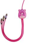 Lazerbuilt Ladekabel 3 in 1 Squishmallows - Lola 1,2m