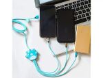 Lazerbuilt Ladekabel 3 in 1 Squishmallows - Tatiana  1,2m