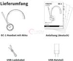 GEQUDIO GC-1 [Überarbeitete Neue Edition] DECT Headset Fritz