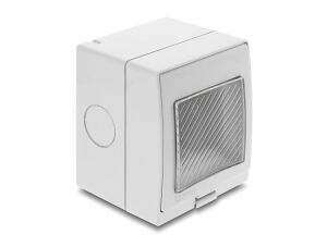 DELOCK Easy 45 Aufputzgehäuse IP55 wasserfest 2 Port