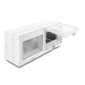 DELOCK Easy 45 Aufputzgehäuse IP55 wasserfest 6 Port