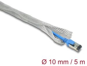 DeLOCK Geflechtschlauch zur EMV Abschirmung selbstschließend 5 m x 10 mm