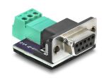 DeLOCK 91293 Kabeladapter D-Sub 9 3 pin terminal block Schwarz