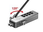 CONCEPTRONIC Notebook Zahlenschloss Wedgeslot3.2x4.5mm 1.80m