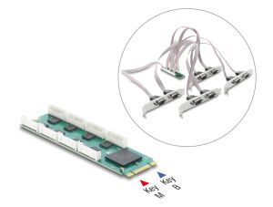 DELOCK M.2 Karte zu 8x Seriell RS-232 DB9