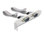 DELOCK M.2 Karte zu 2x Seriell RS-232 DB9 Standard/Low Prof.