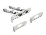 DELOCK M.2 Karte zu 2x Seriell RS-232 DB9 Standard/Low Prof.