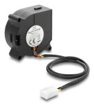 DeLOCK Radiallüfter / Lüftergebläse 12 V DC 40 x 40 x 20 mm mit 3-Pin Lüfteranschluss, schwarz