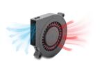 DeLOCK Radiallüfter / Lüftergebläse 12 V DC 75 x 75 x 15 mm mit 3-Pin Lüfteranschluss, schwarz