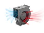 DeLOCK Radiallüfter / Lüftergebläse 12 V DC 75 x 75 x 30 mm mit 3-Pin Lüfteranschluss, schwarz