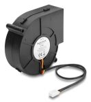 DeLOCK Radiallüfter / Lüftergebläse 12 V DC 97 x 94 x 33 mm mit 3-Pin Lüfteranschluss, schwarz