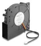 DeLOCK Radiallüfter / Lüftergebläse 12 V DC 120 x 120 x 33 mm mit 3-Pin Lüfteranschluss, schwarz