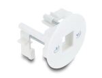 DeLOCK Keystone Modulträger zur Wandmontage / Tischmontage weiß