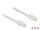 DeLOCK RJ45 Flachband Patchkabel Cat.8.1 U/FTP bis 40 Gbps 0,5 m weiß