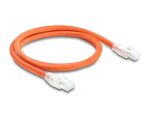 DELOCK RJ45 Netzwerkkabel Cat.8.1S/FTP 1m bis 40 Gbps orange