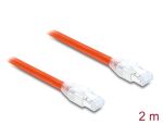 DELOCK RJ45 Netzwerkkabel Cat.8.1S/FTP 2m bis 40 Gbps orange