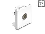 DELOCK Easy 45 Modul BNC Buchse zu BNC Buchse weiß