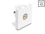 DELOCK Easy 45 Modul Cinch Buchse zu Cinch Buchse gelb/weiß