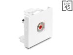 DELOCK Easy 45 Modul Cinch Buchse zu Cinch Buchse rot/weiß