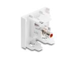 DELOCK Easy 45 Modul Cinch Buchse zu Cinch Buchse rot/weiß