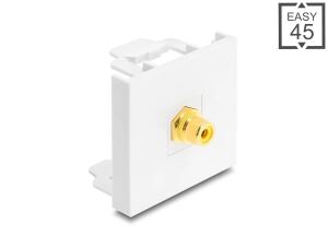 DELOCK Easy 45 Modul Cinch Buchse zu Cinch Buchse vergoldet