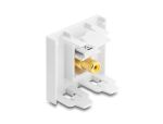 DELOCK Easy 45 Modul Cinch Buchse zu Cinch Buchse vergoldet