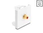 DELOCK Easy 45 Modul Cinch Buchse zu Cinch Buchse vergoldet