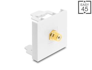 DELOCK Easy 45 Modul Cinch Buchse zu Cinch Buchse vergoldet