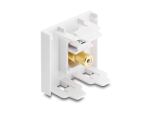 DELOCK Easy 45 Modul Cinch Buchse zu Cinch Buchse vergoldet