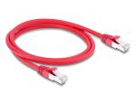 DELOCK RJ45 Netzwerkkabel Cat.6A S/FTP 1m rot