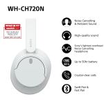 Sony WH-CH720 Kopfhörer Verkabelt & Kabellos Kopfband Anrufe/Musik USB Typ-C Bluetooth Weiß