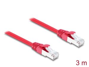 DELOCK RJ45 Netzwerkkabel Cat.6A S/FTP 3m rot