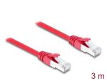 DELOCK RJ45 Netzwerkkabel Cat.6A S/FTP 3m rot