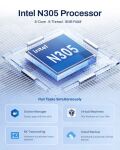 TERRAMASTER F4-425 PRO(N305) NAS, 8GB DDR5 (No Hard Drive)