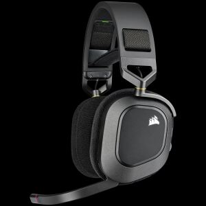 Corsair HS80 RGB Wireless carbon Gaming Headset recertified new