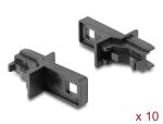 DELOCK Staubschutz für E2000 Simplex Buchse 10 Stück schwarz