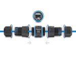 DELOCK Kabelverbinder RJ45 Bu > Bu Cat.6A M20x1,5mm Gewinde