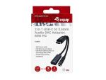 Equip Adapter USB-C->  4-Pin 3.5mm St/Bu DAC   0.12m schwarz