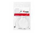 Equip Kabel USB-C2.0->A 3A              St/St  1.00m    weiß