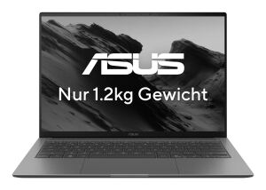 ASUS Zenbook S14 UX5406AA-SU207W Copilot+ PC Intel Core Ultra 9 386H Laptop 35,6 cm (14") Touchscreen 3K 32 GB LPDDR5x-SDRAM 1 TB SSD Wi-Fi 7 (802.11be) Windows 11 Home Deutsch Grau