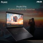 ASUS ProArt P16 H7606WM-SR127W AMD Ryzen AI 9 HX 370 Laptop 40,6 cm (16") Touchscreen 3K 32 GB LPDDR5x-SDRAM 1 TB SSD NVIDIA GeForce RTX 5060 Laptop GPU Wi-Fi 7 (802.11be) Windows 11 Home Schwarz