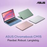 ASUS Chromebook CM1505CM4A-S70030 MediaTek Kompanio Kompanio 540 39,6 cm (15.6") Full HD 4 GB LPDDR5x-SDRAM 128 GB eMMC Wi-Fi 6 (802.11ax) ChromeOS Blau