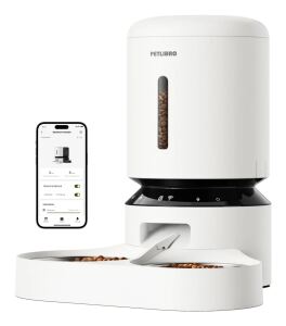 Petlibro Granary Smart Futter-/Wasserspender für Hunde/Katzen Weiß Katze Haustierfutterautomat
