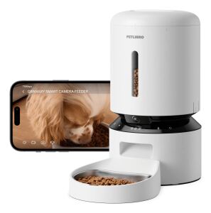 Petlibro Granary Smart Camera Futter-/Wasserspender für Hunde/Katzen Weiß Universal Haustierfutterautomat