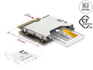 DELOCK Adapter M.2 Key M St > CFexpress Typ A Slot