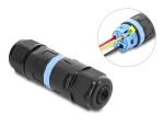 DELOCK Kabelverbinder mit Klemmverbindung 3 Pin, IP68